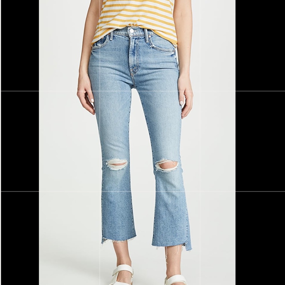 Mother Insider Crop Step Fray